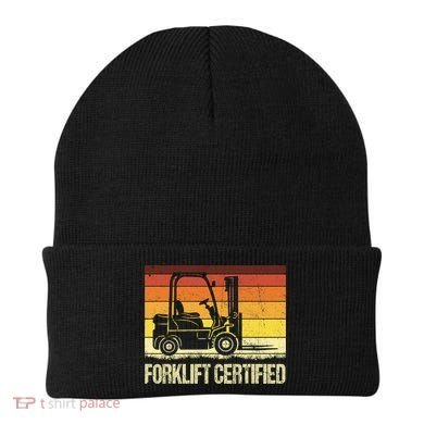 Forklift Certified Retro Forklift Operator Forklift Driver Beanie