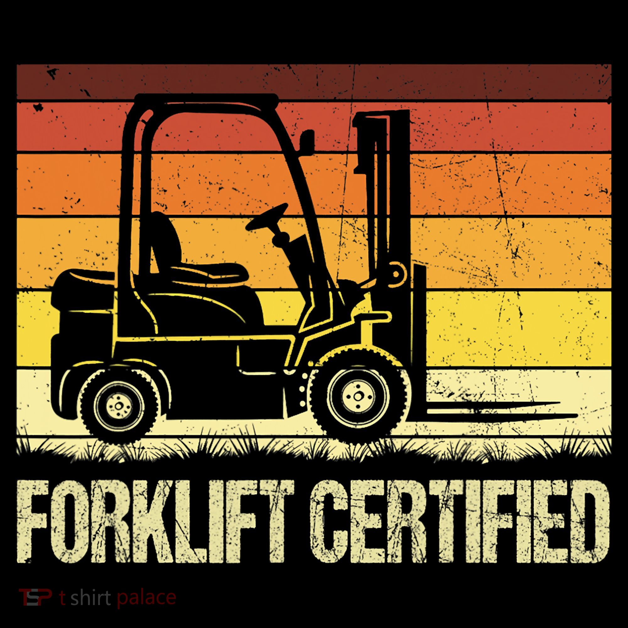Forklift Certified Retro Forklift Operator Forklift Driver Women's Hoodie