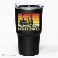 Forklift Certified Retro Forklift Operator Forklift Driver Tumbler thumb 0