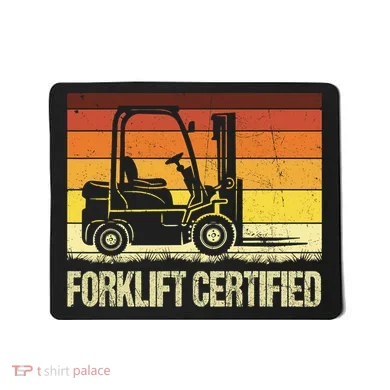 Forklift Certified Retro Forklift Operator Forklift Driver Mousepad