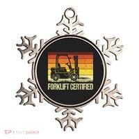 Forklift Certified Retro Forklift Operator Forklift Driver Ornament thumb 0