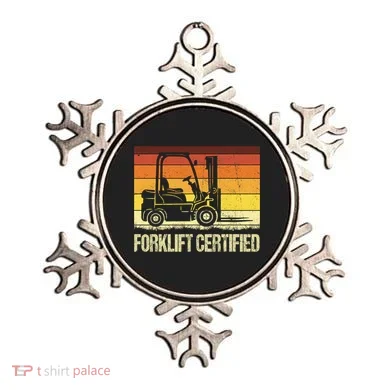 Forklift Certified Retro Forklift Operator Forklift Driver Ornament