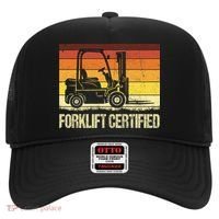Forklift Certified Retro Forklift Operator Forklift Driver Hat thumb 0