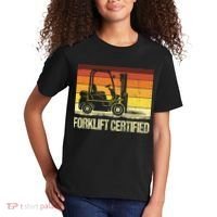 Forklift Certified Retro Forklift Operator Forklift Driver Kids T-Shirt thumb 2