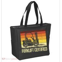 Forklift Certified Retro Forklift Operator Forklift Driver Tote Bag thumb 2