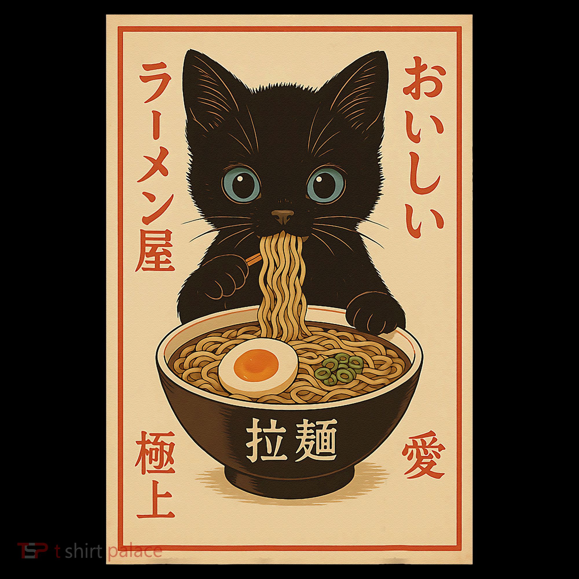 Funny Cat Ramen Graphic Japanese Kawaii Anime Cat Coffee Mug