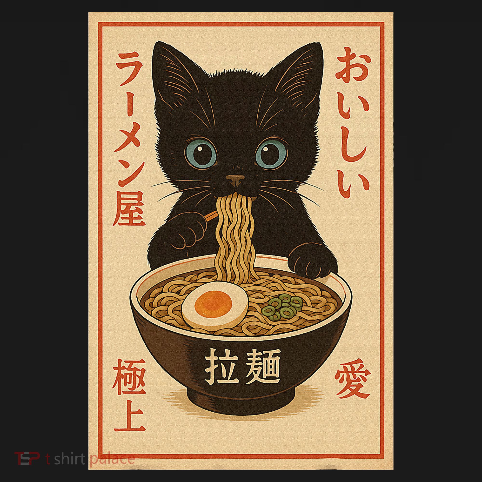 Funny Cat Ramen Graphic Japanese Kawaii Anime Cat Women's Hoodie