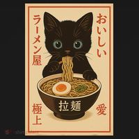Funny Cat Ramen Graphic Japanese Kawaii Anime Cat Visor thumb 3