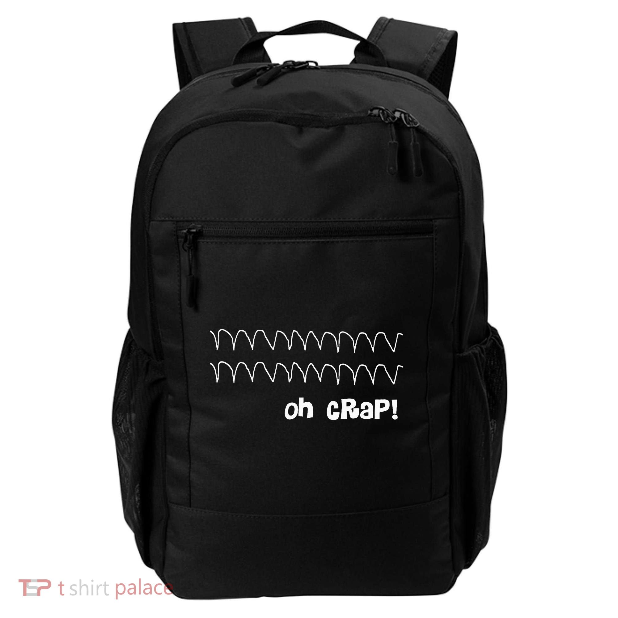 Funny Cardiac Rhythm Oh Crap Nurse Backpack