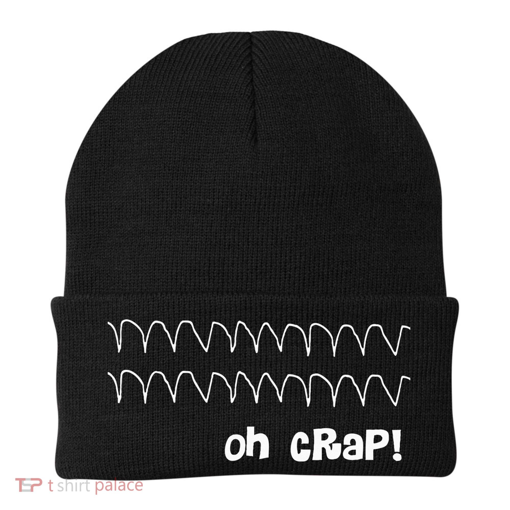 Funny Cardiac Rhythm Oh Crap Nurse Beanie