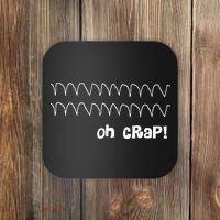 Funny Cardiac Rhythm Oh Crap Nurse Coaster thumb 0