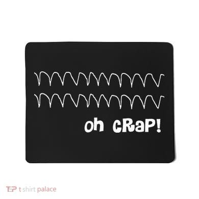 Funny Cardiac Rhythm Oh Crap Nurse Mousepad