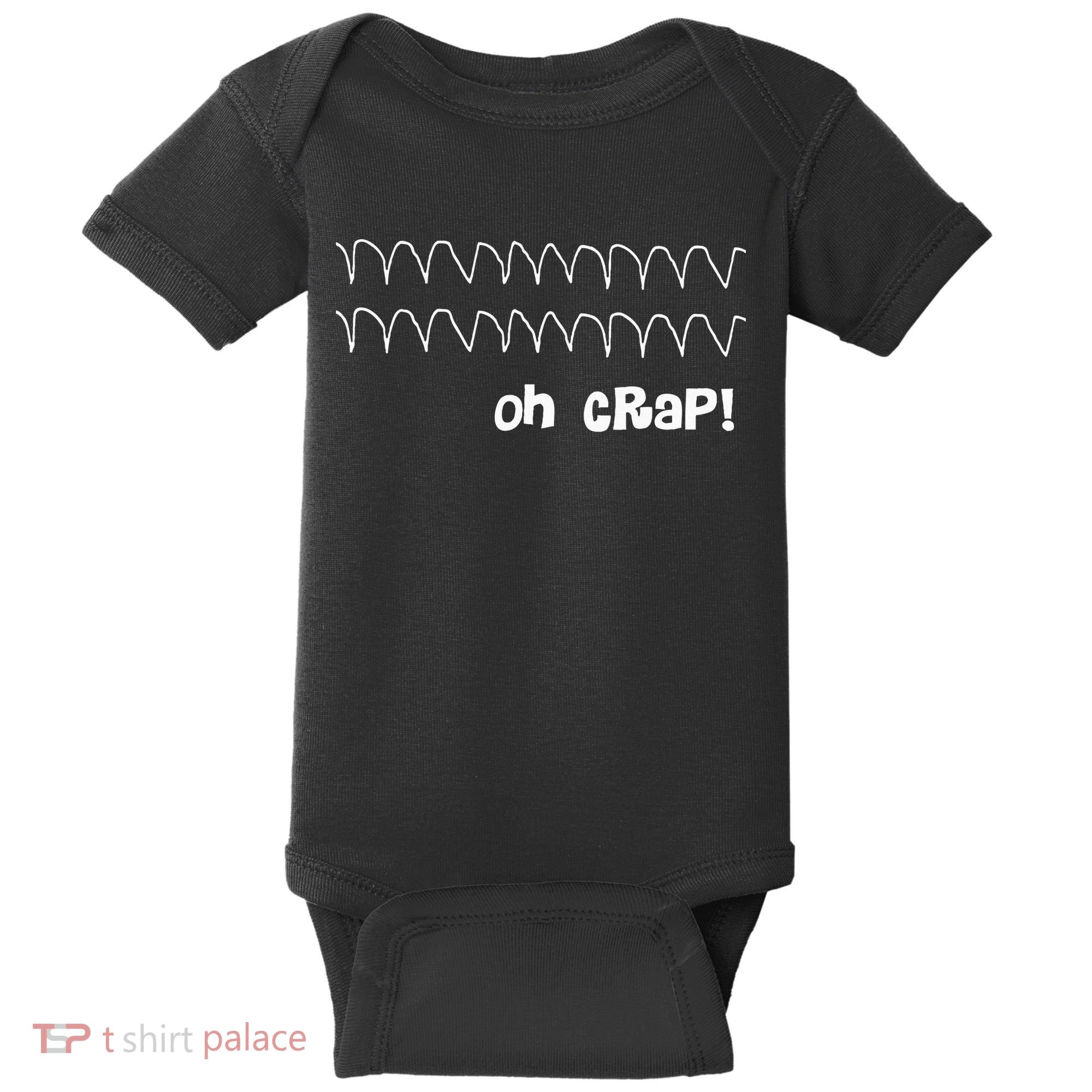 Funny Cardiac Rhythm Oh Crap Nurse Baby Bodysuit