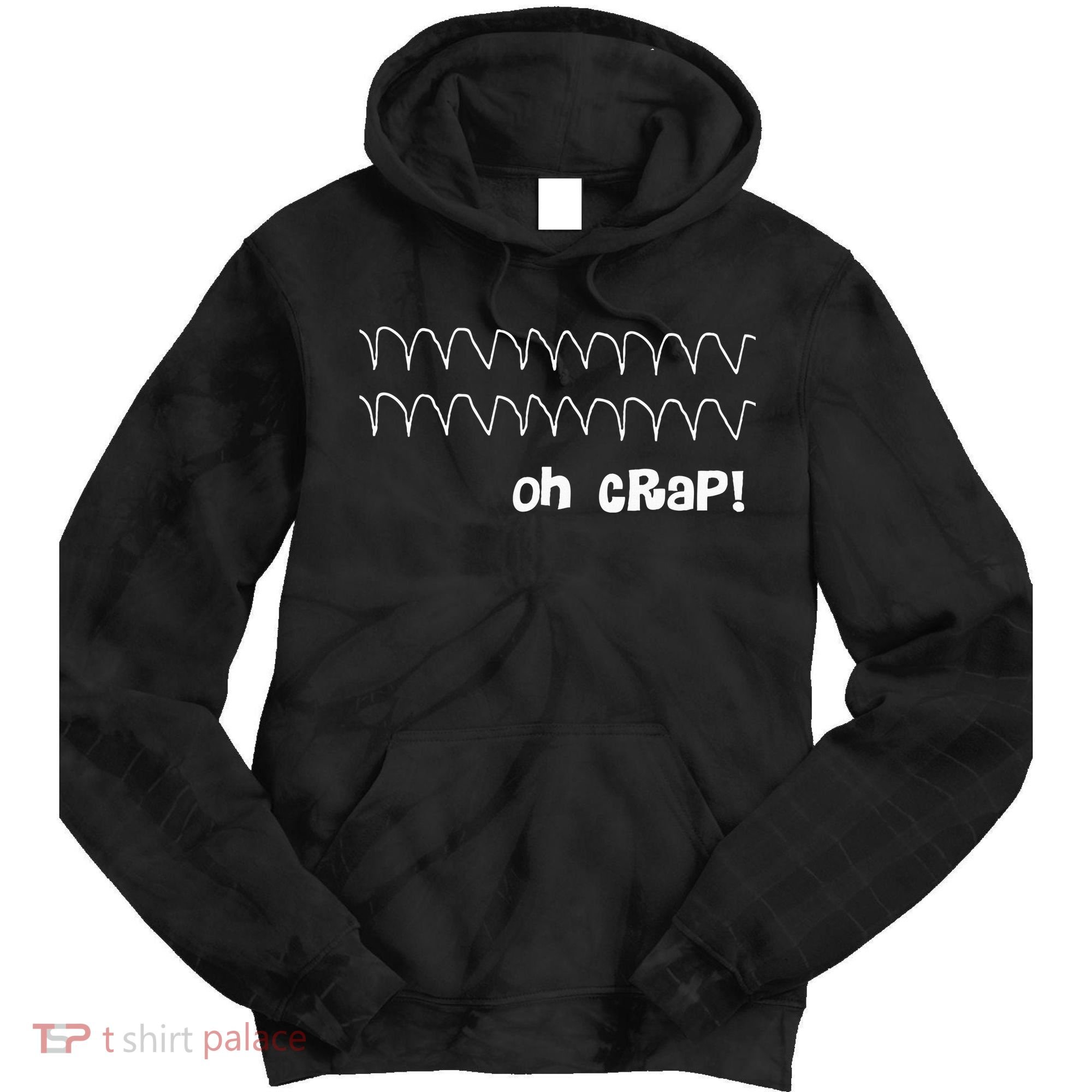 Funny Cardiac Rhythm Oh Crap Nurse Tie Dye Hoodie