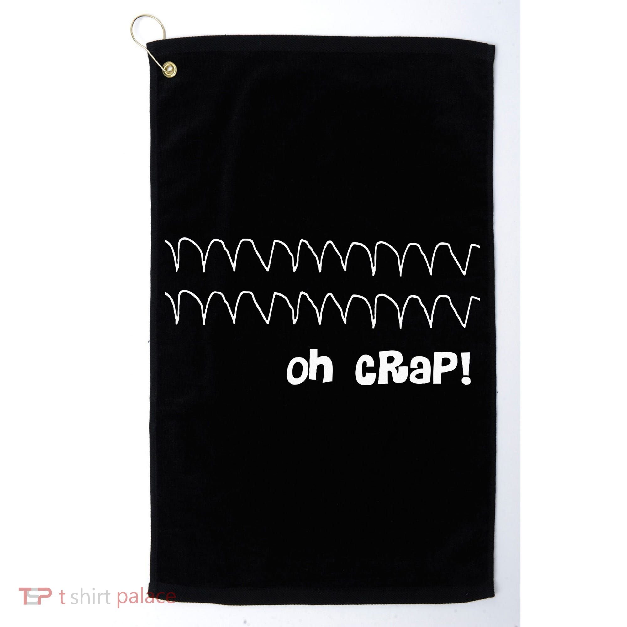 Funny Cardiac Rhythm Oh Crap Nurse Golf Towel
