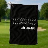 Funny Cardiac Rhythm Oh Crap Nurse Golf Towel thumb 1