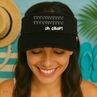 Funny Cardiac Rhythm Oh Crap Nurse Visor thumb 2