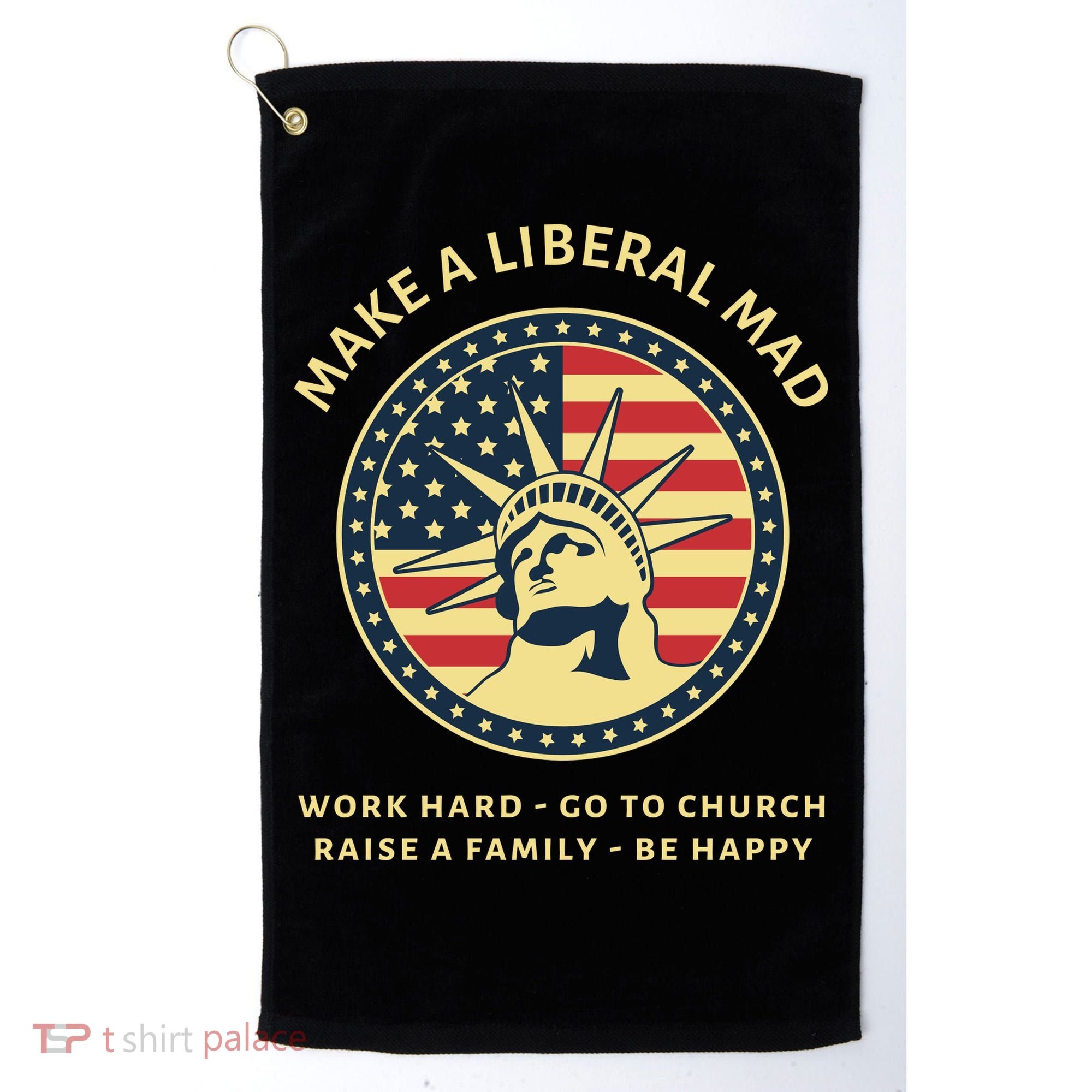 Funny Conservative Republican MAGA Gift Golf Towel