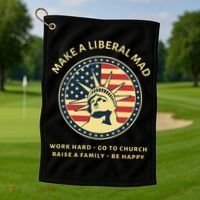 Funny Conservative Republican MAGA Gift Golf Towel thumb 1