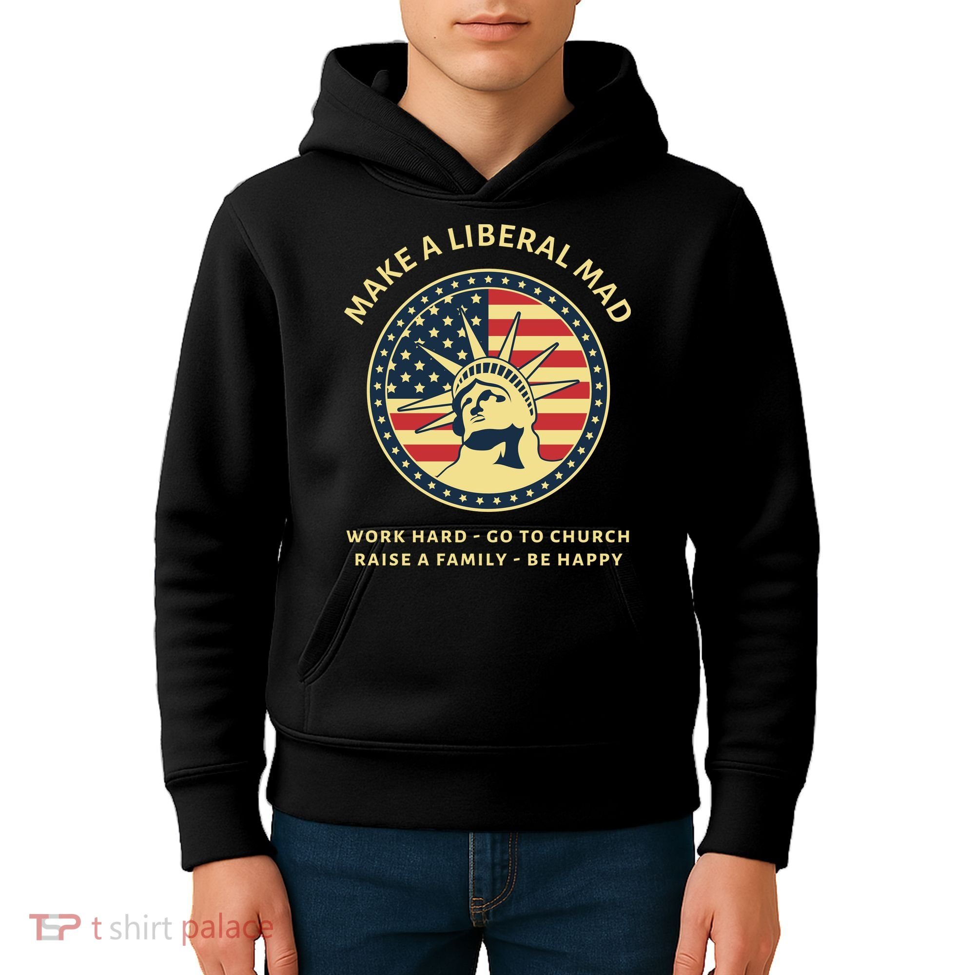 Funny Conservative Republican MAGA Gift Kids Hoodie