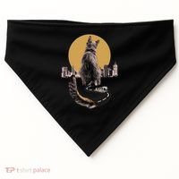Funny City Road Highway Cat USA-Made Doggie Bandana thumb 0