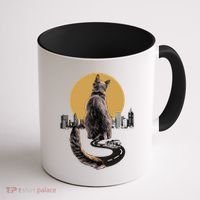 Funny City Road Highway Cat Coffee Mug thumb 1