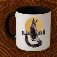 Funny City Road Highway Cat Coffee Mug thumb 2