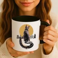 Funny City Road Highway Cat Coffee Mug thumb 3