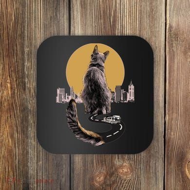 Funny City Road Highway Cat Coaster