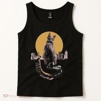 Funny City Road Highway Cat Tank Top thumb 2