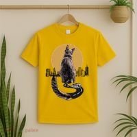 Funny City Road Highway Cat T-Shirt thumb 2