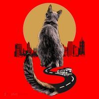 Funny City Road Highway Cat Santa Hat thumb 1