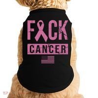 F*ck Cancer Ribbon American Flag Tribute Doggie Tank thumb 0