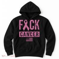 F*ck Cancer Ribbon American Flag Tribute Hoodie thumb 0