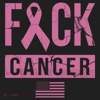 F*ck Cancer Ribbon American Flag Tribute Beanie thumb 2