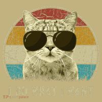 Funny Cat Retro Cats Lover I Do What I Want Polo thumb 2