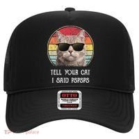Funny Cat Retro Tell Your Cat I Said Pspsps Hat thumb 0