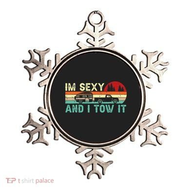Funny Camping RV Im Sexy And I Tow It RV Camper Ornament