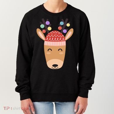 Festive Christmas Reindeer Women's Sweatshirt