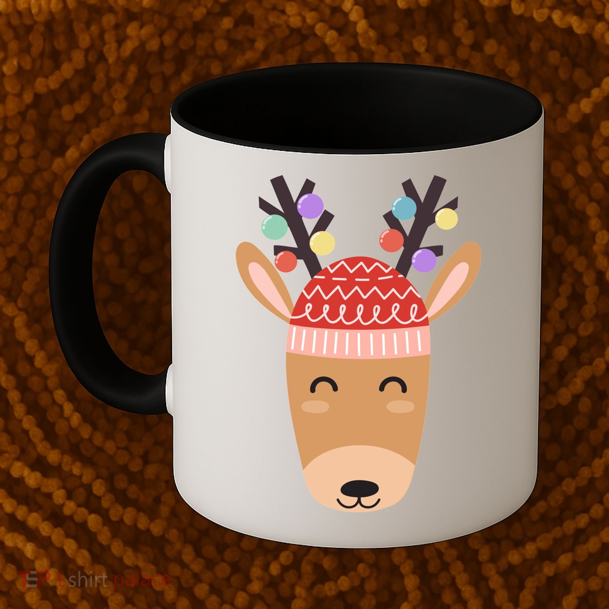 Festive Christmas Reindeer Coffee Mug