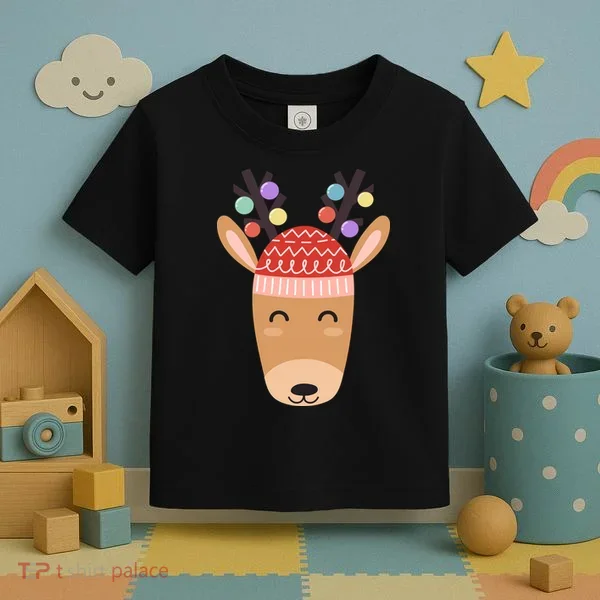 Festive Christmas Reindeer Toddler T-Shirt