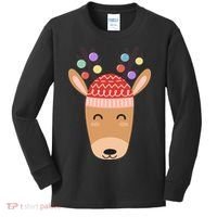Festive Christmas Reindeer Kids Long Sleeve Shirt thumb 0