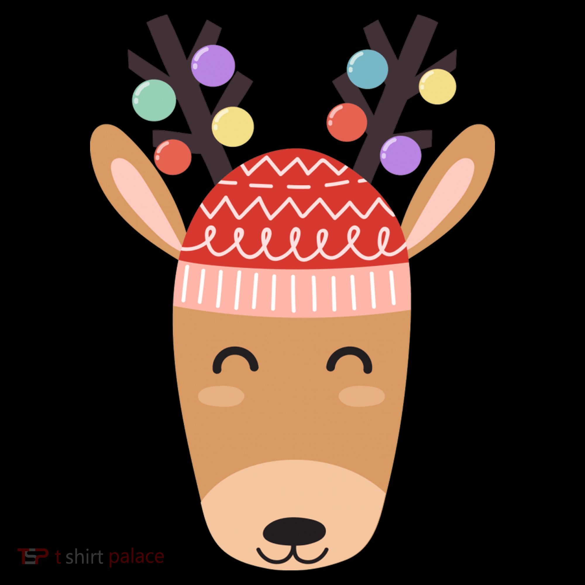 Festive Christmas Reindeer Kids Long Sleeve Shirt