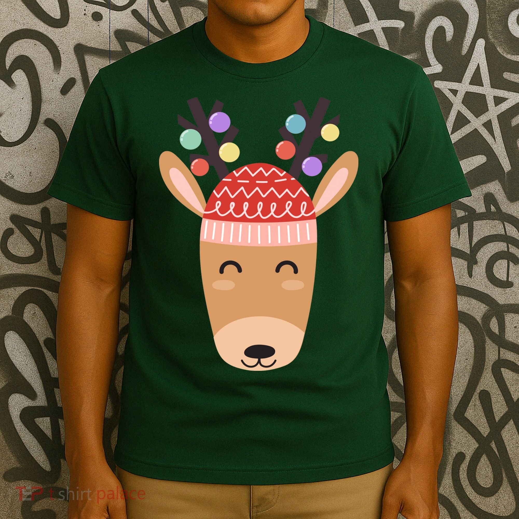 Festive Christmas Reindeer T-Shirt