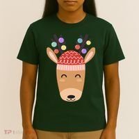 Festive Christmas Reindeer T-Shirt thumb 4