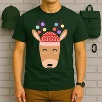 Festive Christmas Reindeer T-Shirt thumb 6