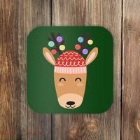 Festive Christmas Reindeer Coaster thumb 0