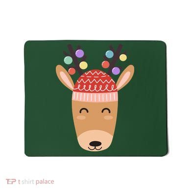 Festive Christmas Reindeer Mousepad