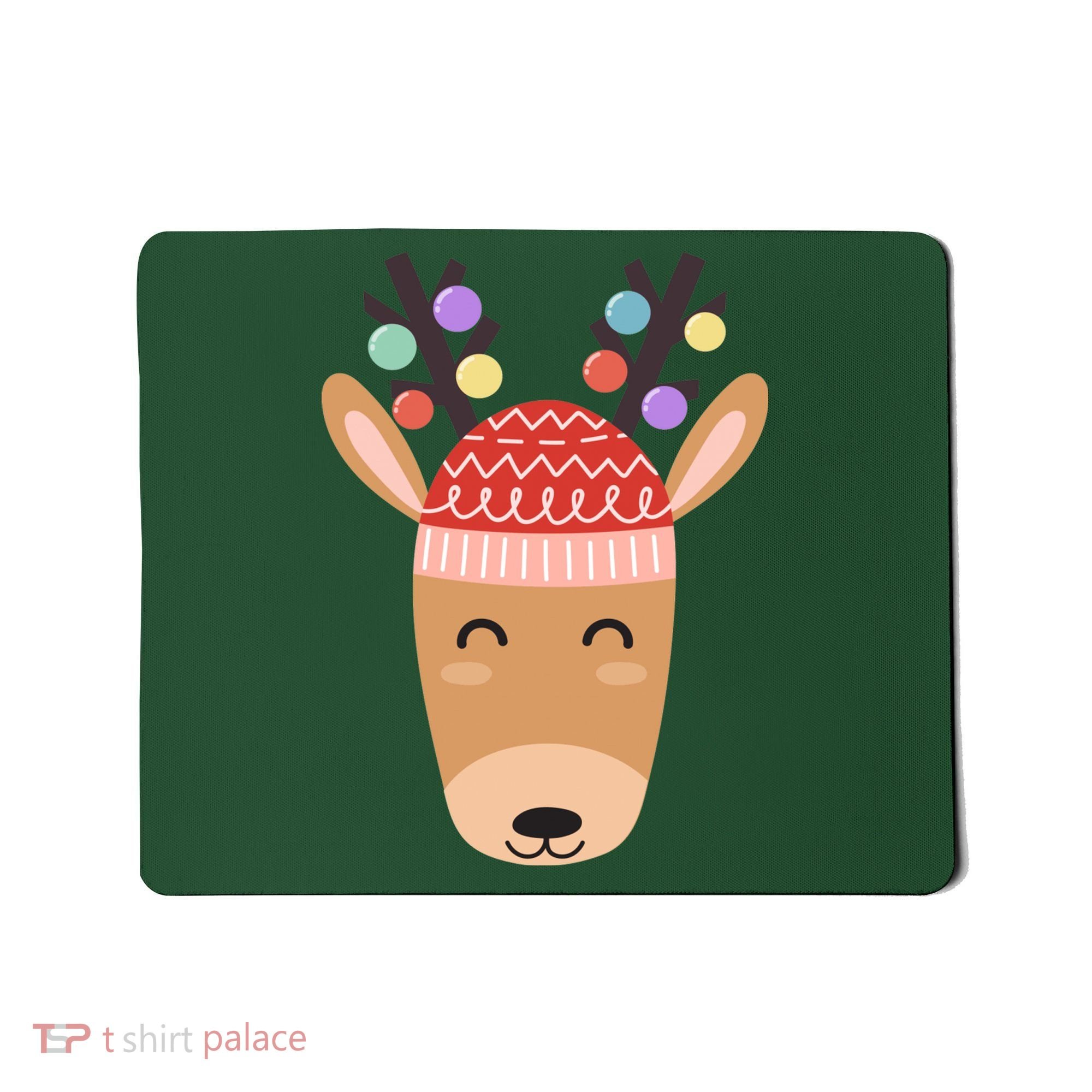 Festive Christmas Reindeer Mousepad