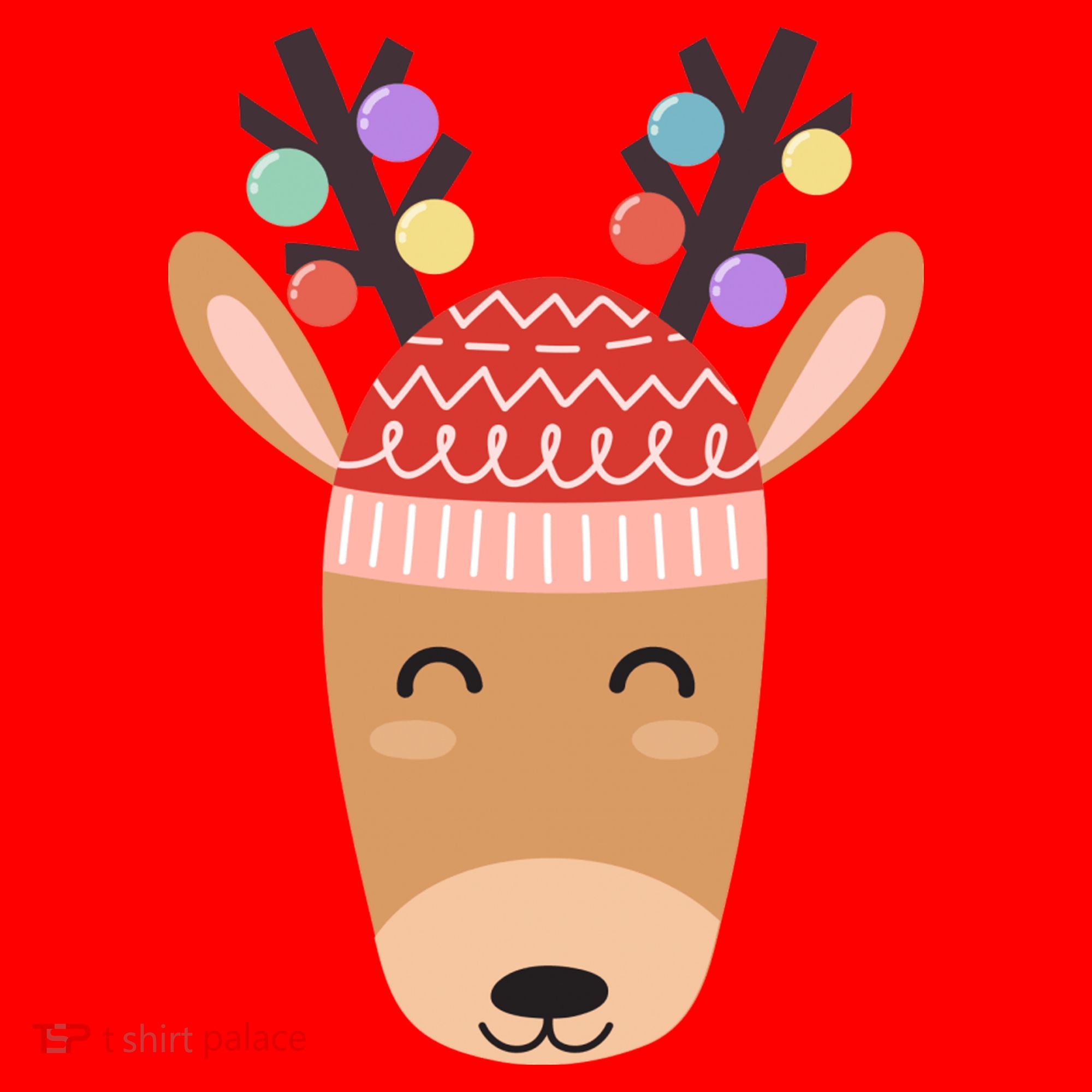 Festive Christmas Reindeer Santa Hat